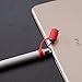 [3-Pack] FRTMA for Apple Pencil Cap / Apple Pencil Horn Cap Holder / Lightning Cable Adapter Tether for iPad Pro Pencil, Red