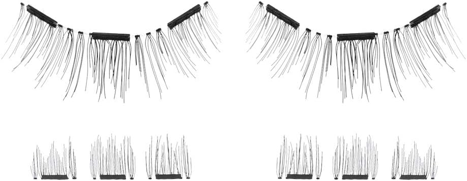Lash’d Up® Magnetic Eyelashes Natural Look (No Eyeliner Needed) 3 Magnets (Can also be worn as Dual Magnets) Double Strips Clip On Easy Reusable (Very Natural) - Image 3