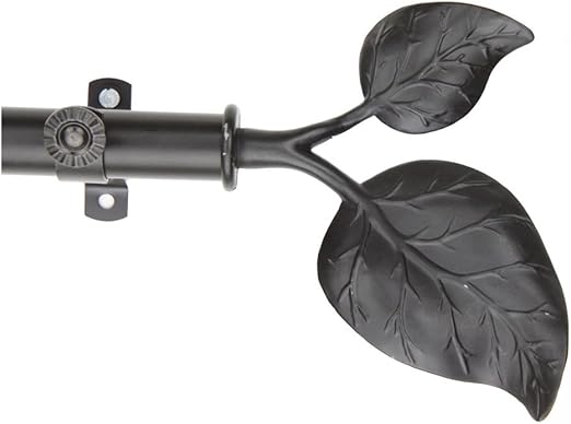 Amazon Com Modern Ivy Curtain Rod Size 48 84 Color Black