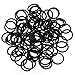 Jovivi Pack of 100 1.2-20mm Body Piercing Black Rubber Replacement O-Rings For Plugs Stretcher Tapers Gauges