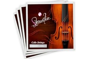 STRAVILIO Set of Cello Strings Size 4/4 & 3/4 - A D G & C (Silver), prim