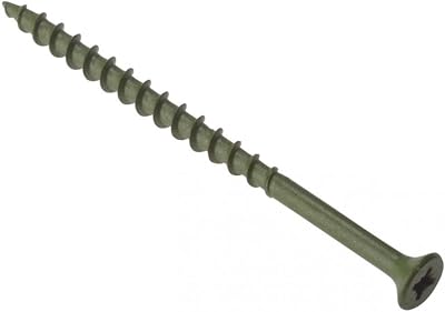 ForgeFix Countersunk Decking Screws 4.5 x 75mm Green Box 200