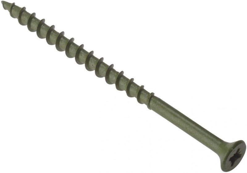 ForgeFix Countersunk Decking Screws 4.5 x 75mm Green Box 200