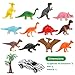 STEAM Life Dinosaur Toys Car Transport Truck Carry Case 30 Pieces Toy Car Carrier with Ramp Plus Minature Toy Dinosaurs Kids Toy Dinosaur Truck for Boys and Girls Ages 3 4 5 6 7