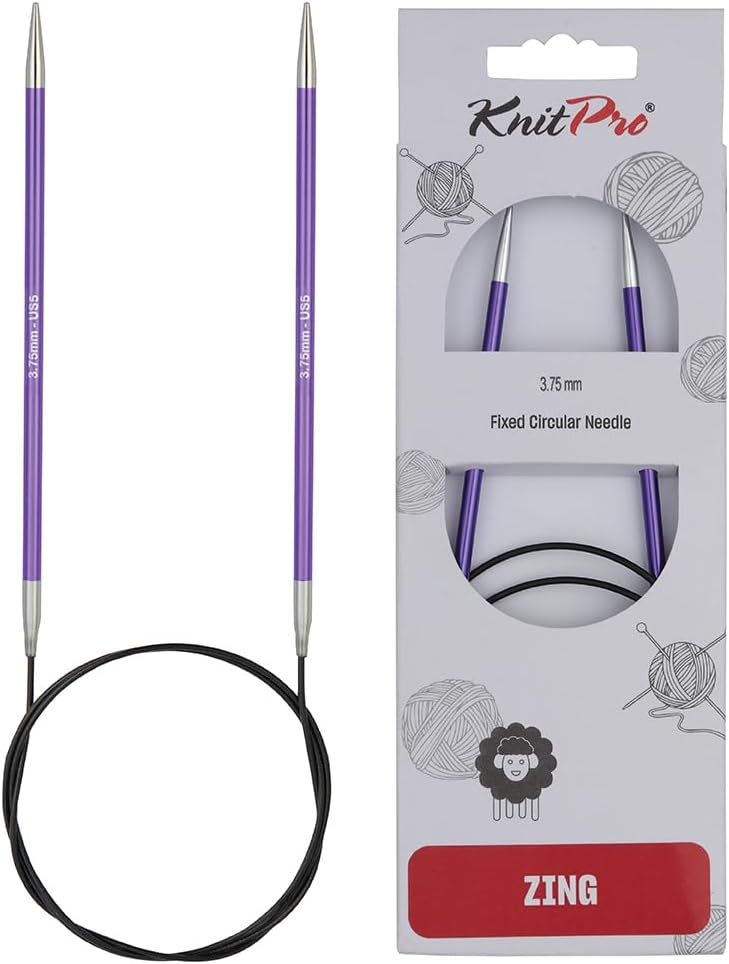 KnitPro Zing Fixed Circular Needles 40in 100cm 3.75mm