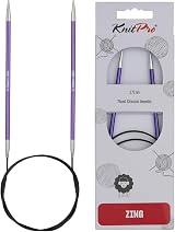 KnitPro Zing Fixed Circular Needles 40in 100cm 3.75mm