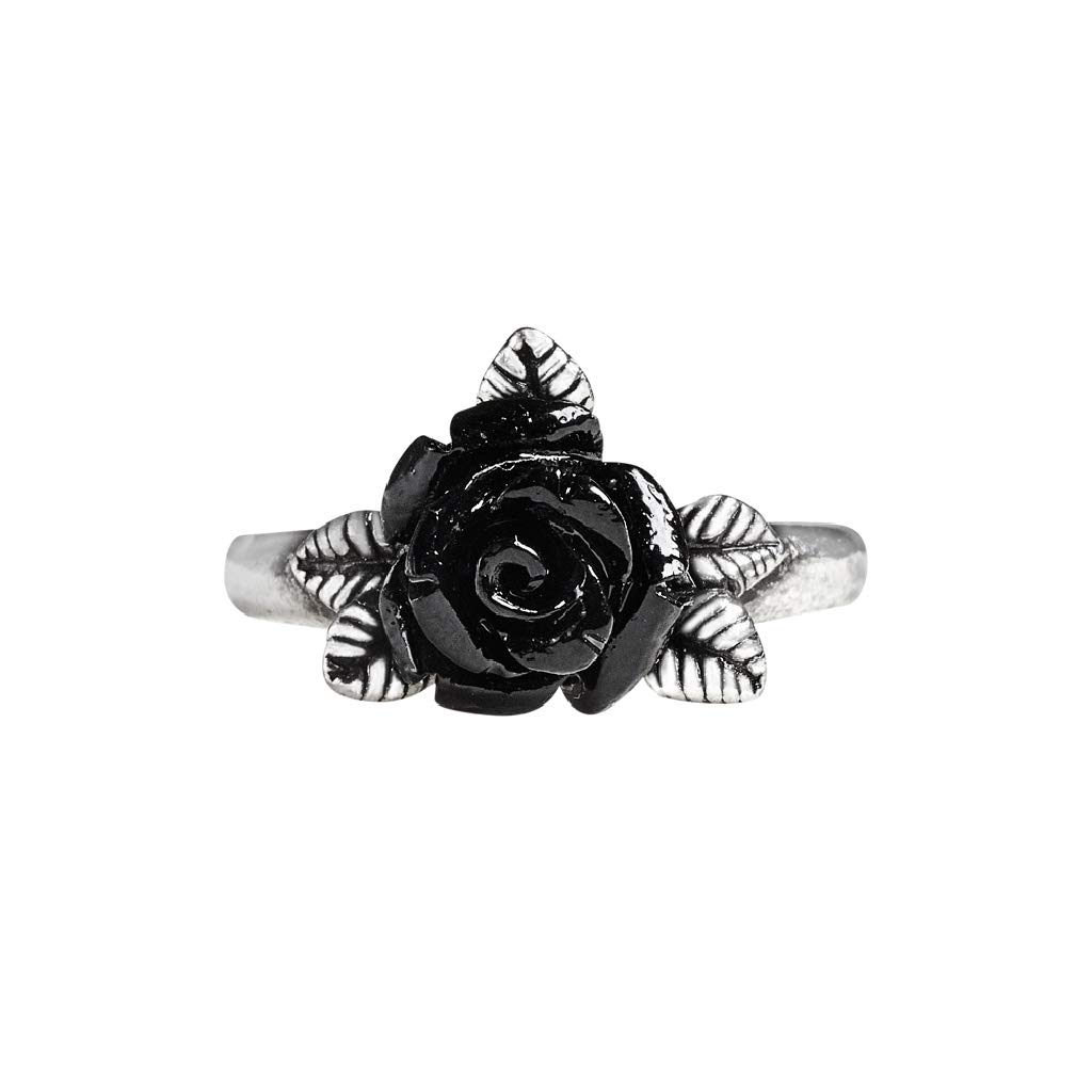 Alchemy England Romance Rose Ring Black Pretty Dark Gothic Alternative, S