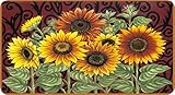 Toland Home Garden Sunflower Medley 20 x 38-Inch Decorative USA-Produced Anti-Fatigue Standing Desk Comfort Designer Mat