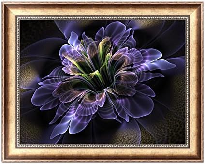 DIY 5D Diamond Flower Painting by Number Kit Crystal Rhinestone Diamond Embroidery Cross Stitch Paintings Pictures Arts Craft Decor for Home Wall (Color-2)
