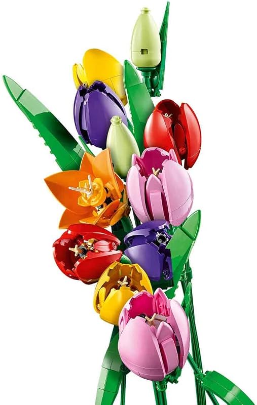 Botanicals Tulpenstrauß - Set mit Kunstblumen für Erwachsene - mit 14 künstlichen Tulpen in 5 Farben als DIY Deko - Geschenkidee für Frauen - 11501
