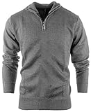 Enimay Men's Sophisticated Mid Zip Up Slim Fit Long Sleeve Turtleneck Sweater