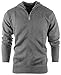 Enimay Men's Sophisticated Mid Zip Up Slim Fit Long Sleeve Turtleneck Sweater