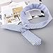 Toddler Kids Baby Girl Outfit Clothes Strapless Stripe Dress+Headband Set (Blue, 3 T)