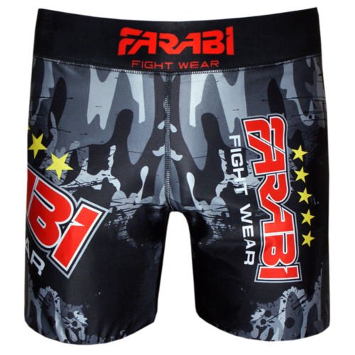 Farabi Vale Tudo Shorts Mma Grappling Fight Training Match Compression Tights - Small