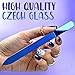 Glass Nail Files for Acrylic Nails, Crystal Nail File with Case Handcrafted in The Czech Republic - Premium Beauty Nail Filer by Bona Fide Beauty