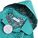 Arshiner Girl Kid Flower Waterproof Hooded Coat Jacket Outwear Raincoat Hoodies Blue,100(Age for 2-3Y),Blue,100(Age for 2-3Y)