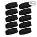 OnePlus 10 Pieces Stretchy Cotton Sports Headbands - Black