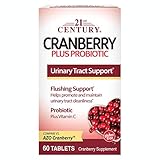 21st Century Cranberry Plus Probiotic Tablets, 60 Count