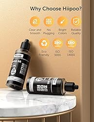 Hiipoo Sublimation Ink Refilled Bottles Work with