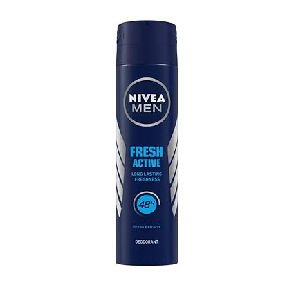NIVEA MEN Fresh Active Original Deodorant, 150ml, Longlasting fragrance with Ocean Extracts