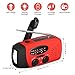 [New Version] EIVOTOR Emergency Hand Crank Self Powered Portable AM/FM NOAA Solar Weather Radio LED Flashlight, 1000mAh Power Bank Camping Outdoor Sports (NOAA)