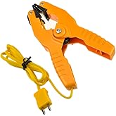 Leaton Pipe Clamp Temperature Flat Lead for K-Type Probe Thermocouple Sensor in Temperature Range From -40~200°C/393°F