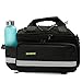Bicycle Rear Bag，OUTERDO Bike Pannier Tail Back Seat Bag Package Handbag Cycling Bike Tail Rack Bag with Rain Cover Shoulder Strap Bag Pannier Pouch Trunk Storage Pack Travel Black
