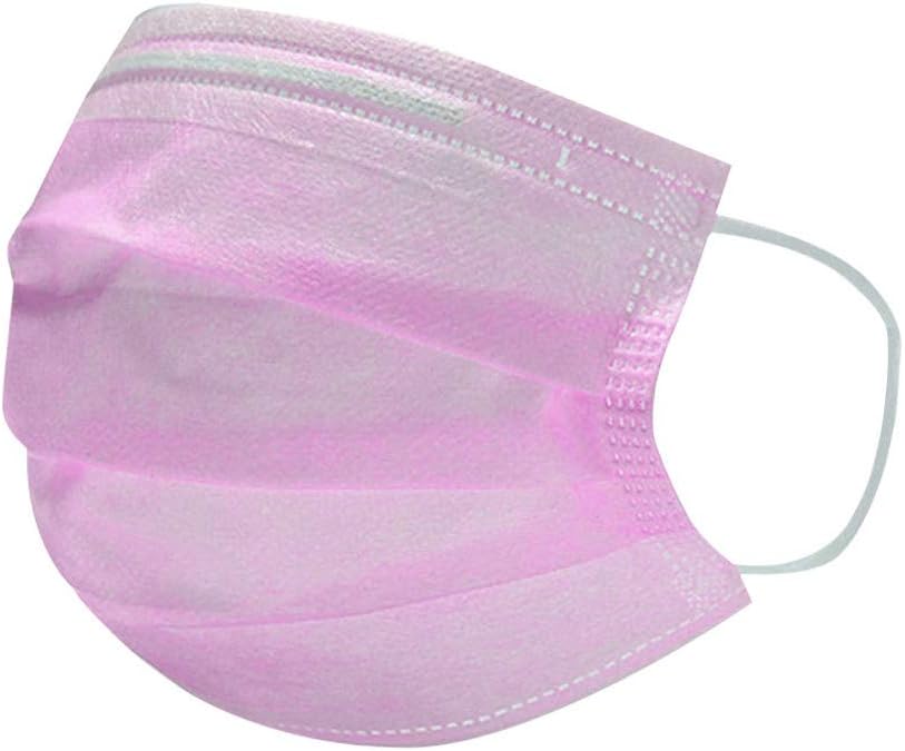 Surgical use (50Pcs) M-A-S-K-S 3-Ply Standard hygienic Facial M-A-S-K-S, Health Protection(50Pcs) (Pink)
