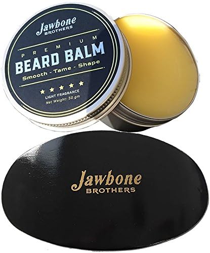 Energizing Citrus Men's Beard Balm + Hand Crafted Wooden 100% Boar Bristle Brush