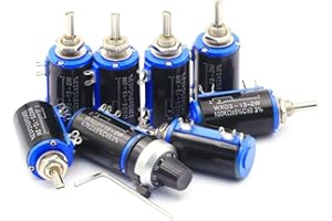 V TELESKY 1PCS Wx3-13-2w Precision Multi-Turn Potentiometer 1K 2.2K 3.3K 4.7K 10K 22K 47K 100K (3.3K-5 Turn WXD12-2W)