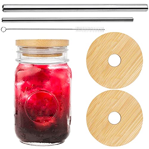 Wide Mouth Mason Lid , Mason Jar Lids with Straw Hole,,Natural Reusable