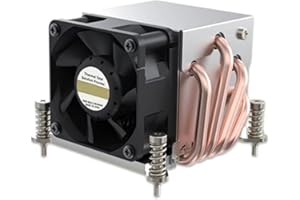 Cenroelon LGA2011-R63 Cooler 150W for LGA 2011 Radiator 2U 4 Heat Pipe LGA2011 Square Type 80mm X 80mm Mounting Pitch Heat Si