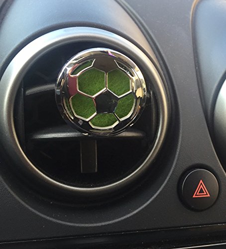KOKO AROMA Car Air Freshener Soccer Natural Vent Diffuser Stainless Steel Locket for Auto (SV-Soccer) - Thumbnail 3