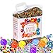 U-Goforst Water Beads Pack (50000 Beads /15Large Jumbo Beads /10 Balloons) Rainbow Mix Kids Water Gel Beads, Jelly Water Growing Balls for Spa Refill, Kids Tactile Sensory Toys, Plants Vase, Party