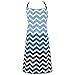 DII Chef Style Cotton Apron Adjustable Straps and Large Pocket, Nautical Blue