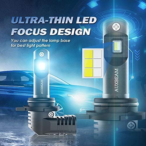 image for Auxbeam 9012 HIR2 7600lm Led Headlight Conversion Kits, Single Beam He