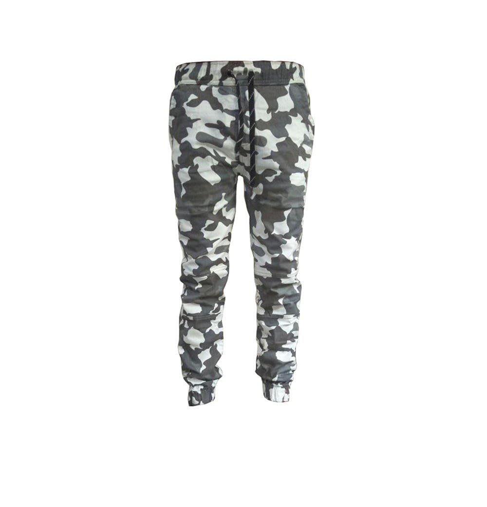 black and white army trousers