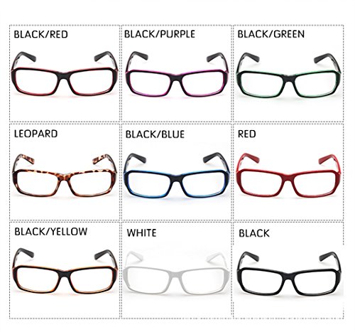 FancyG Vintage Inspired Classic Rectangle Glasses Frame Eyewear Clear Lens