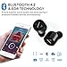 True Wireless Earbuds, ELEGIANT Stereo Bluetooth Headphones Mini in-ear Sport Earphones Earbuds with Mic for iPhone 8/7/7Plus/6/6s/6Plus/iPad/SamsungS7/S6/Edge S5/Note 5/Sony/LG/PCs/Tablet Black