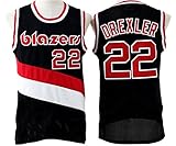 Men's Adult #22 Clyde Drexler Jersey Black