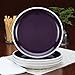 Rachael Ray Dinnerware Rise 4-Piece Stoneware Dinner Plate Set, Purple