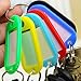 Key ID Tags 50 Pack Luggage Labels Key Fob Split Ring Keyring Keychain Multifunction