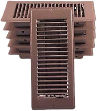 Metal Floor Registers Brown 4x10 Lot Of 6 Amazon Com