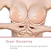 Niidor Adhesive Bra Strapless Sticky Invisible Push up Silicone Bra for Backless Dress with 2PCs Silicone Nipple Covers