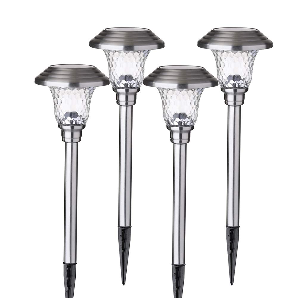 Best Solarglow Stainless Steel Led Solar Garden Lights, 15 Lumens
