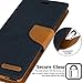 Galaxy Note 9 Case [Drop Protection] Goospery Canvas Diary [Denim Material] Wallet Case [Card Slots] Stand Flip Cover [Magnetic Closure] for Samsung Galaxy Note9 (Navy) NT9-CAN-NVY