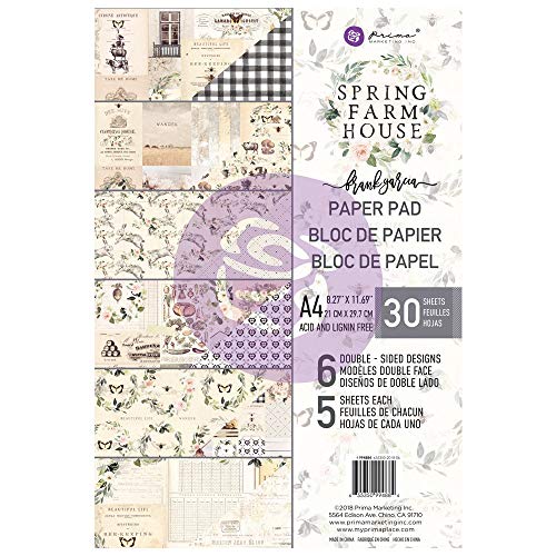 PRIMA MARKETING INC SPRING FARM PAPR PAD A4, us:one size, Brown, Peach, Pink