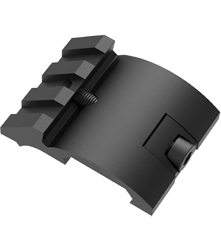 Support Picatinny En Aluminium 6061-T6 – Décalé 20 Mm, Angle 45°, Finition Noire Mate
