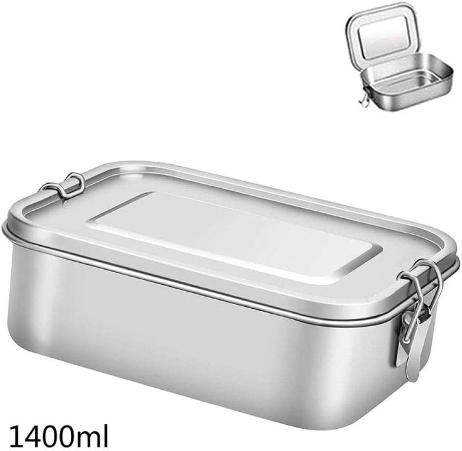 Edelstahl Snackbox Mit 2 Fächern - Auslaufsichere Bento Lunchbox