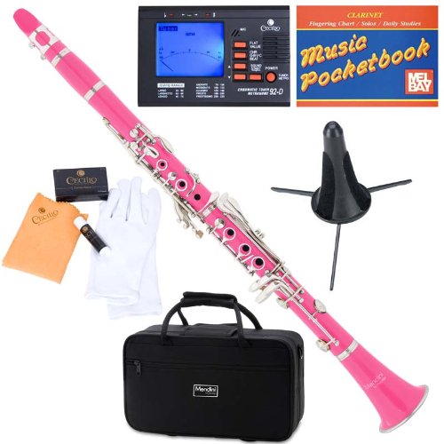 Buy Mendini MCTPK+SD+PB+92D Pink ABS B Flat with Tuner, Case, Stand, Mouthpiece, 10